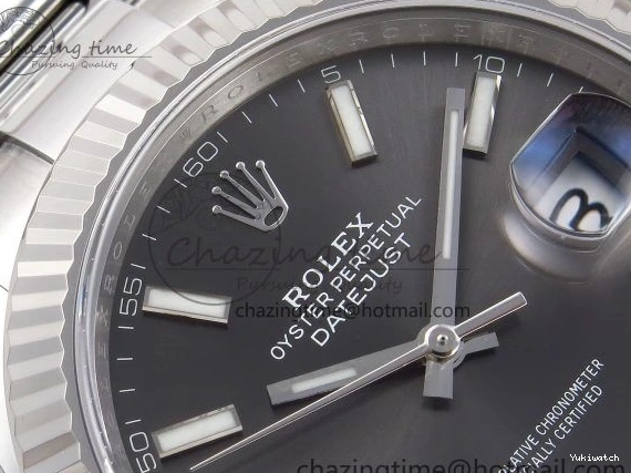 VR3235 DateJust 904L Dial on SS Edition Steel Best Bracelet Gray 41 Oyster 126334 1:1 C+F 0517